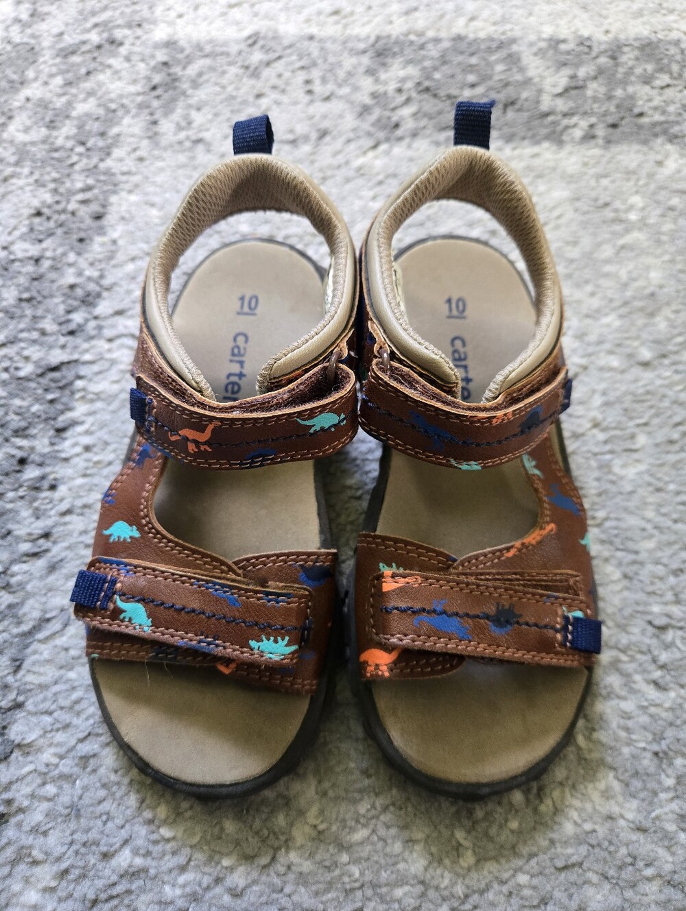 Carters Dino Pattern Velcro Boys Sandals